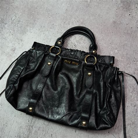 miu miu leather bag vintage|vintage miu michael purses.